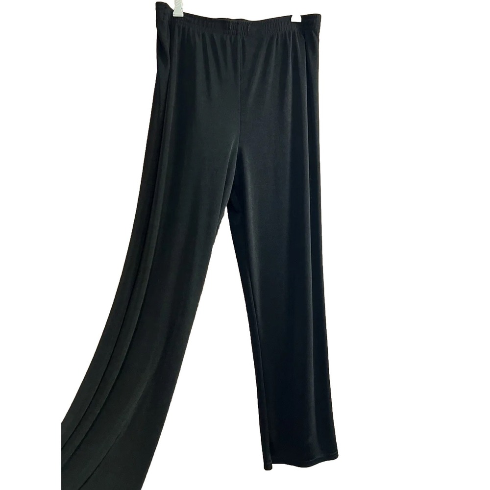 Bice Black Stretch Elastic‎ Waist Pull On Pants sz XL